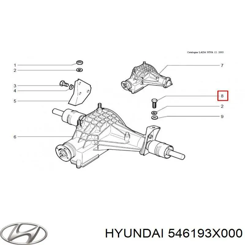  546193X000 Hyundai/Kia