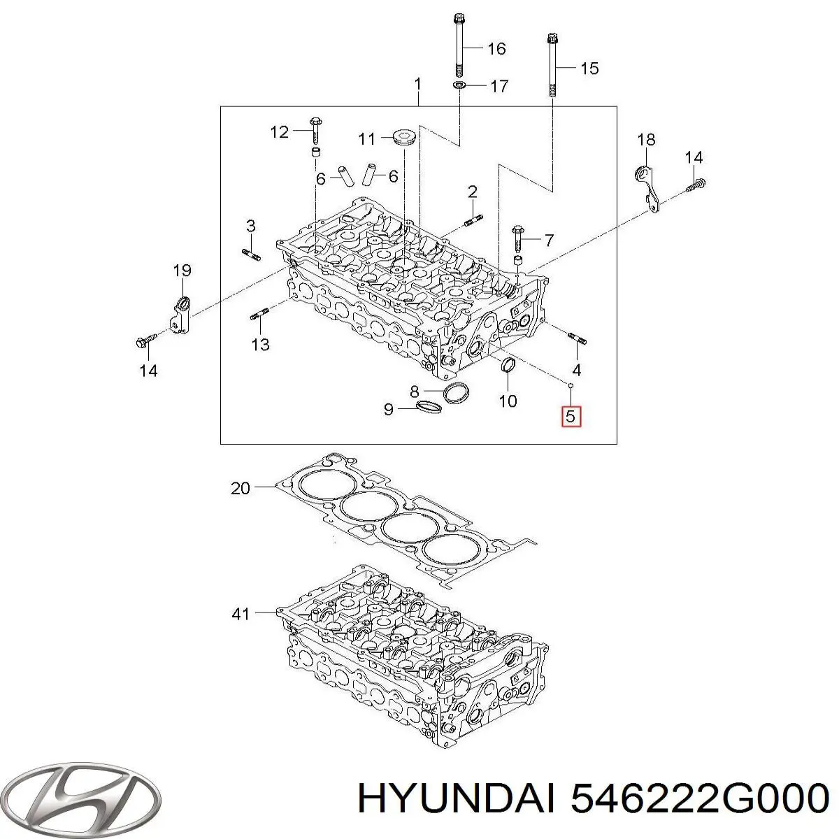  Hyundai/Kia 546222G000 цена, от 41.02 USD