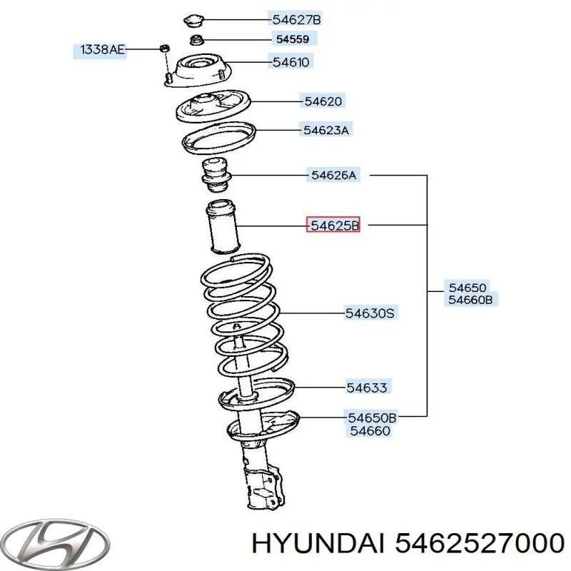 5462527000 Hyundai/Kia пыльник амортизатора переднего