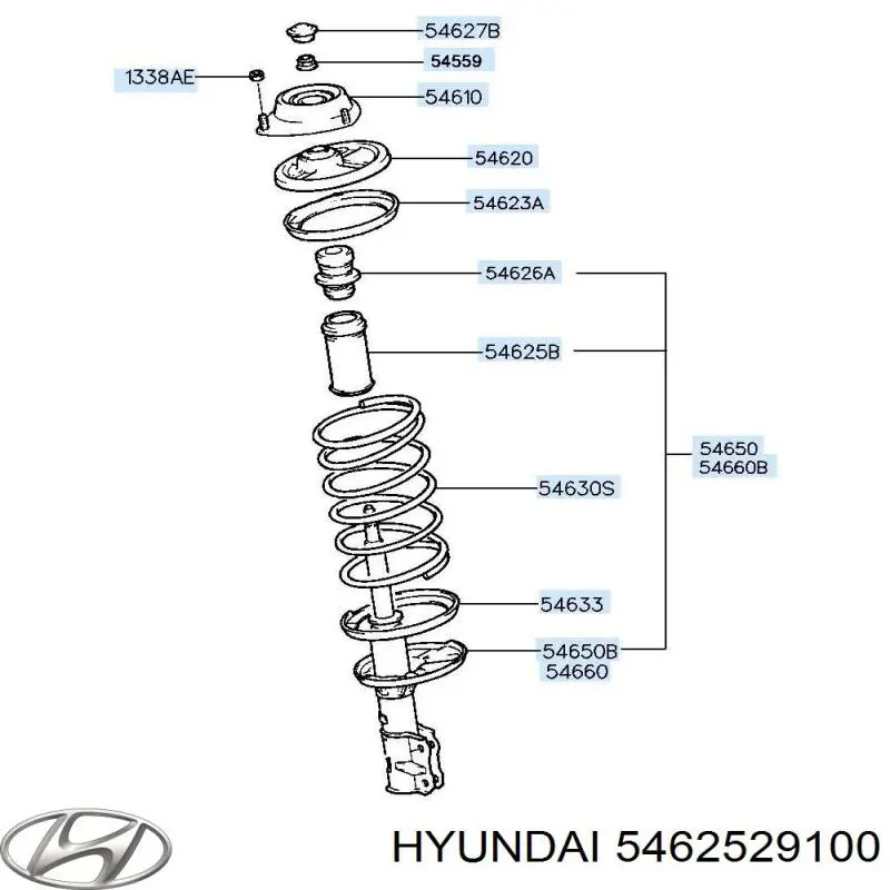 5462529100 Hyundai/Kia пыльник амортизатора переднего