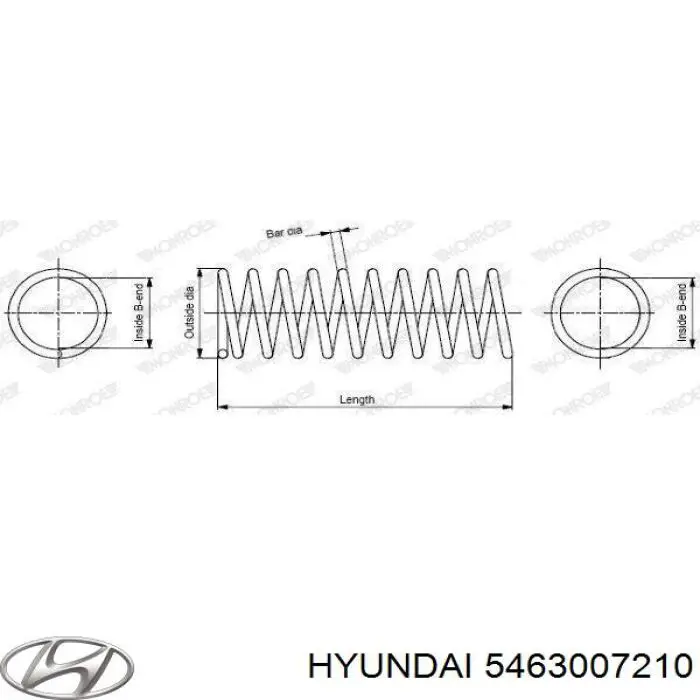 Пружина амортизатора передняя Hyundai/Kia 5463007210 цена, от 46.27 USD