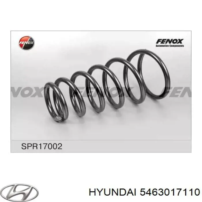Передняя пружина 5463017110 Hyundai/Kia