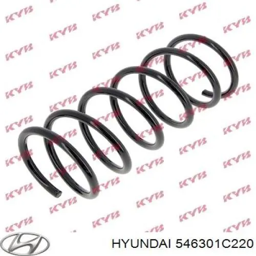 546301C220 Hyundai/Kia Пружина передней подвески