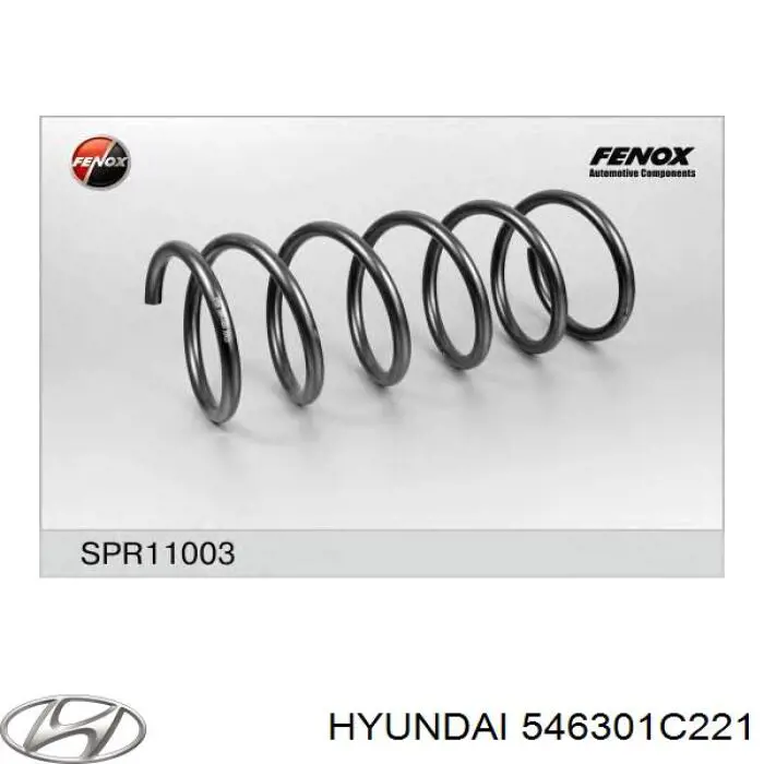 546301C221 Hyundai/Kia Пружина передней подвески