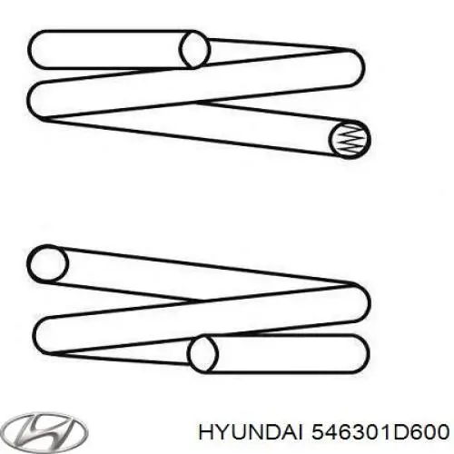 546301D600 Hyundai/Kia mola dianteira