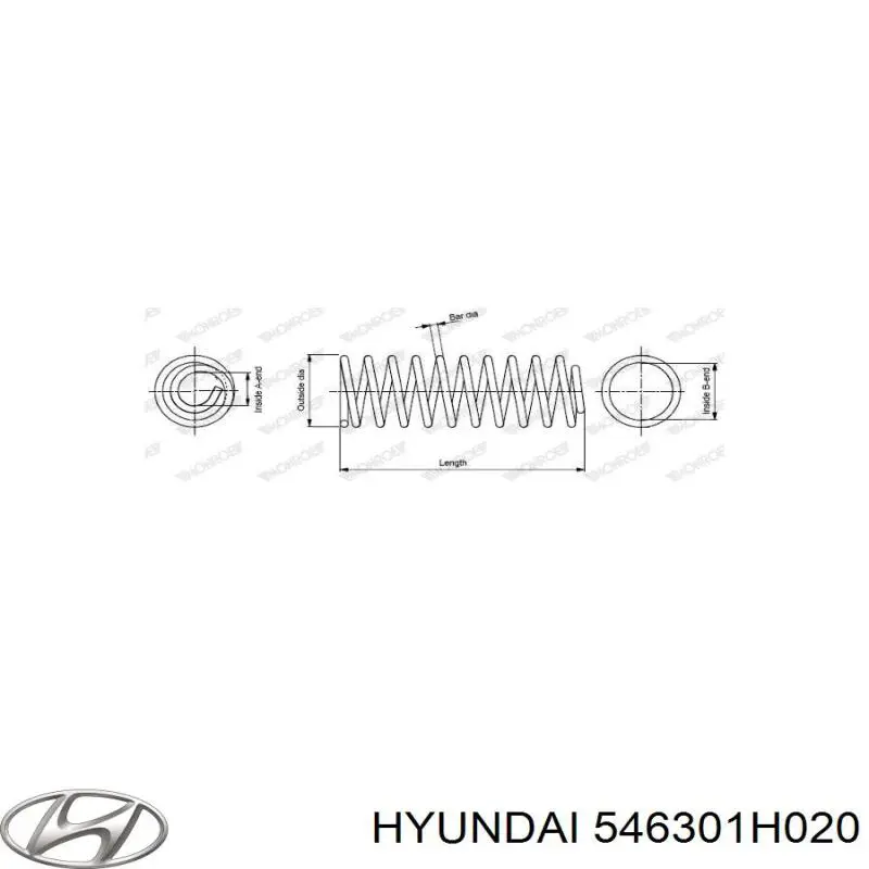 Купить 546301H020 Hyundai/Kia Винтовая пружина подвеска