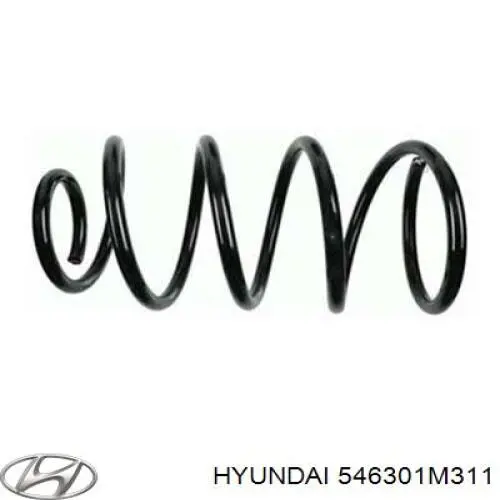 546301M311 Hyundai/Kia пружина передняя