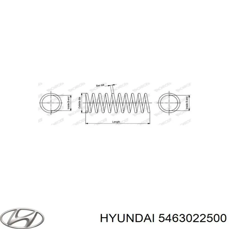5463022000 Hyundai/Kia Пружина передней подвески