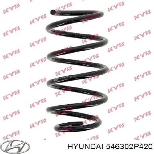 Передняя пружина 546302P420 Hyundai/Kia