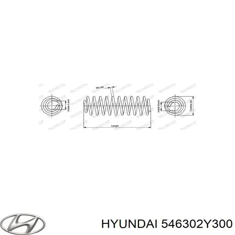Пружина амортизатора передняя Hyundai/Kia 546302Y300 цена, от 21.05 USD