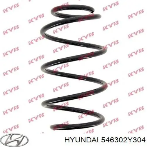 546302Y304 Hyundai/Kia Пружина передней подвески
