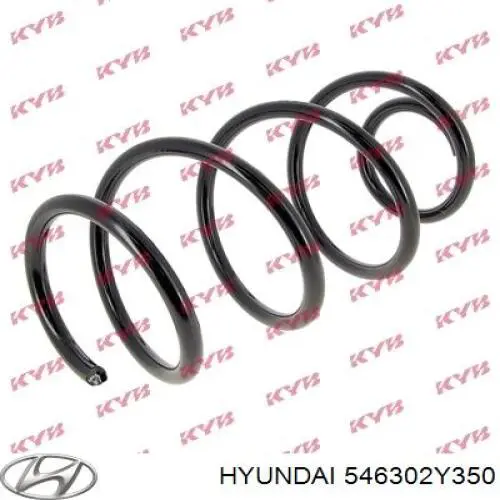 546302Y350 Hyundai/Kia Пружина передней подвески