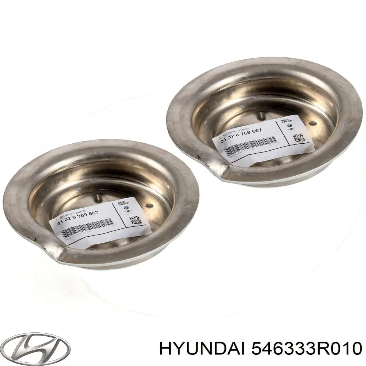 Проставка (резиновое кольцо) пружины передней, нижняя Hyundai/Kia 546333R010