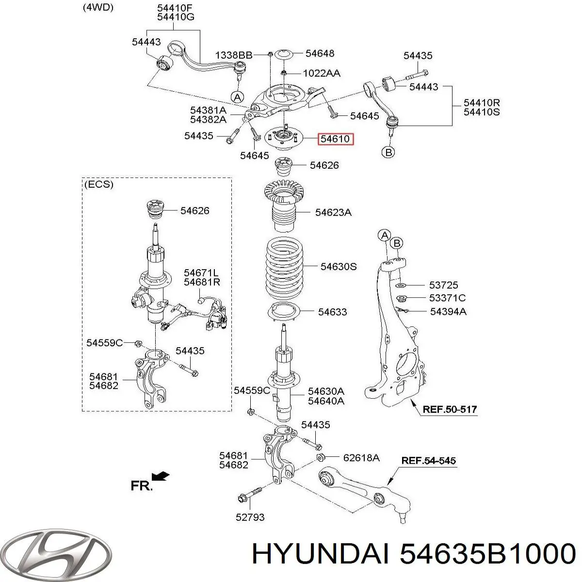 54635B1000 Hyundai/Kia 