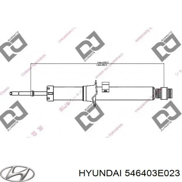Купить 546403E023 Hyundai/Kia Амортизатор подвески передний правый