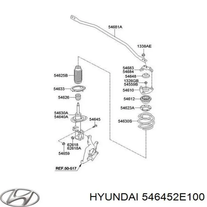 Болт развала Hyundai/Kia 546452E100 цена, от 10.24 USD
