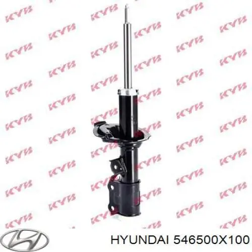 546500X100 Hyundai/Kia amortecedor dianteiro esquerdo
