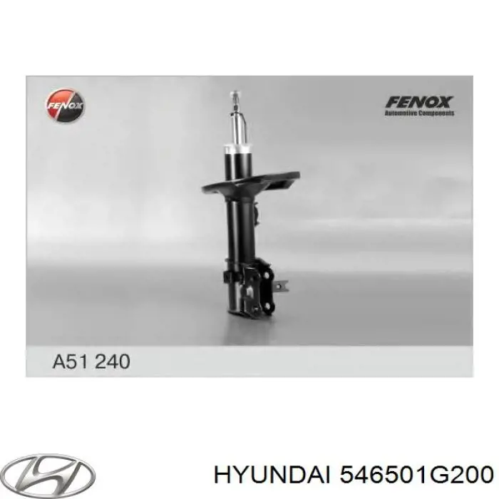 Амортизатор передний левый 546501G200 Hyundai/Kia