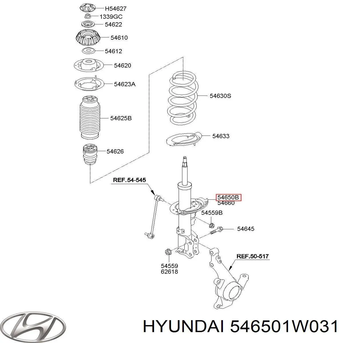 546501W031 Hyundai/Kia 