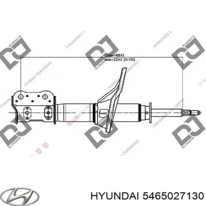 5465027130 Hyundai/Kia амортизатор передний левый