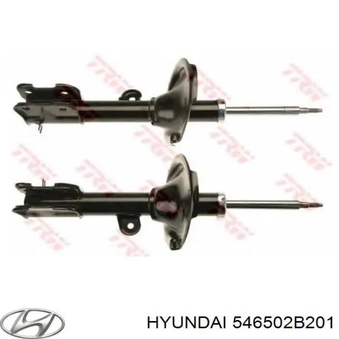 Стойка передняя правая Hyundai/Kia 546502B201
