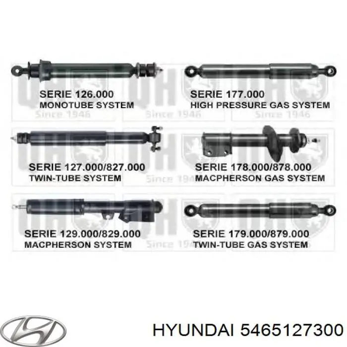 Купить 5465127300 Hyundai/Kia Амортизатор подвески передний левый