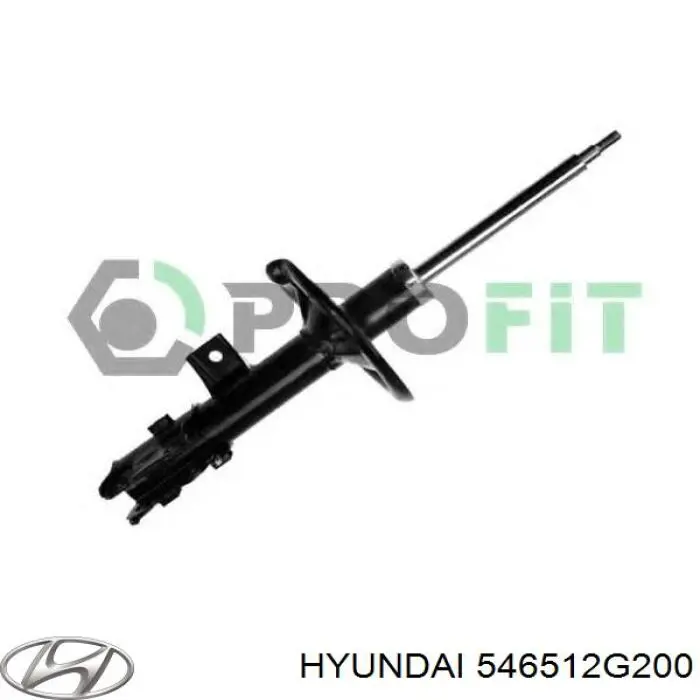 546512G200 Hyundai/Kia amortecedor dianteiro esquerdo