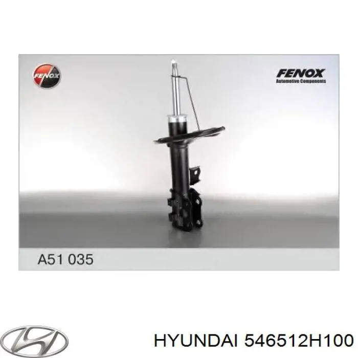 546512H100 Hyundai/Kia амортизатор передний левый