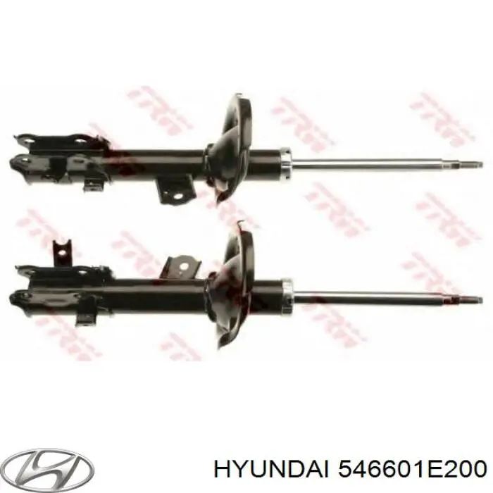 Стойка передняя правая Hyundai/Kia 546601E200