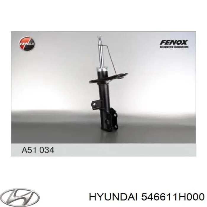 Амортизатор подвески передний левый Hyundai/Kia 546611H000 цена, от 36.79 USD