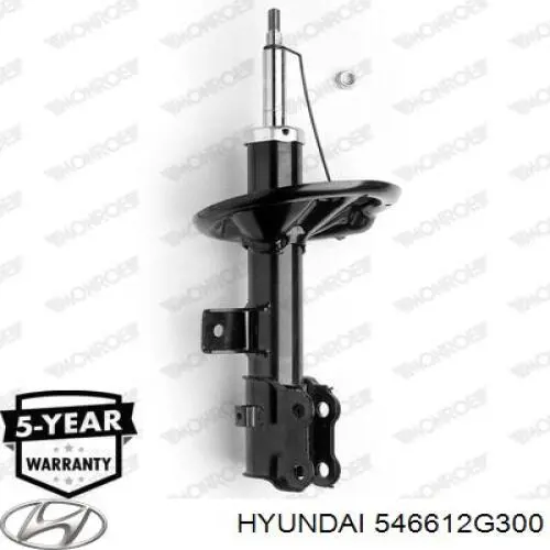 Стойка передняя правая Hyundai/Kia 546612G300