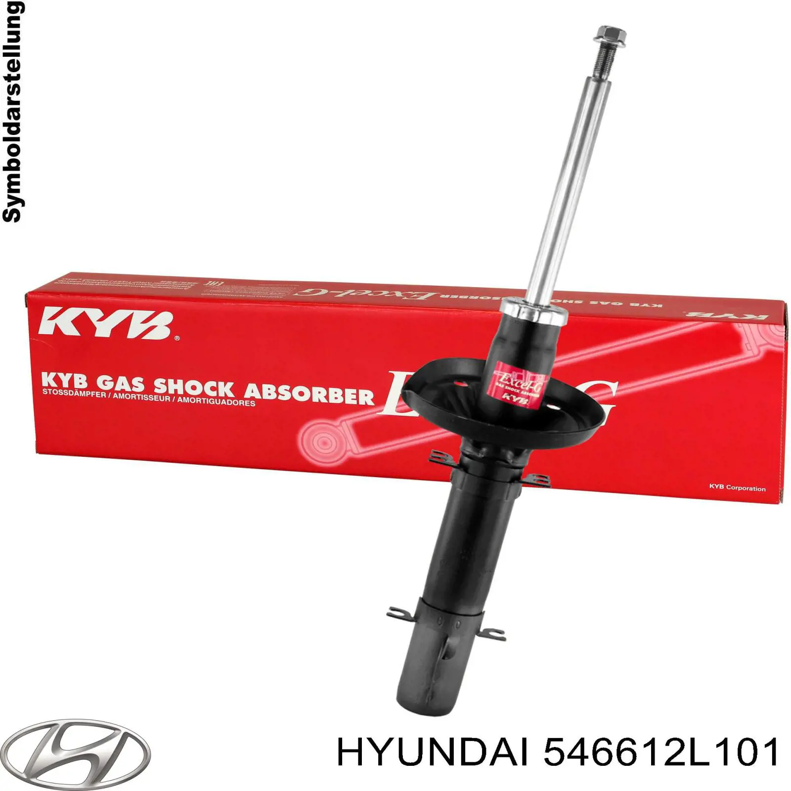 Амортизатор передний правый 546612L500 Hyundai/Kia