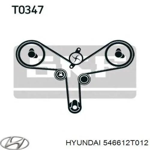 546612T012 Hyundai/Kia амортизатор передний правый