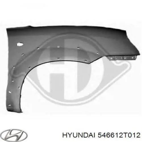 Амортизатор передний правый 546612T012 Hyundai/Kia