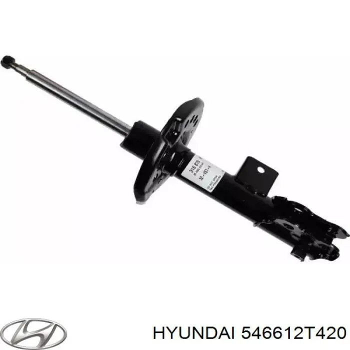 546612T420 Hyundai/Kia amortecedor dianteiro direito