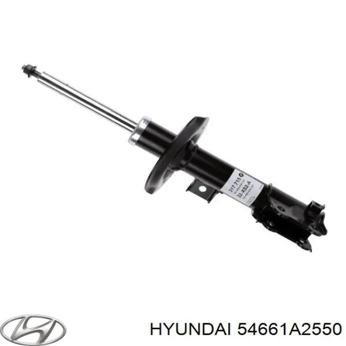 54661A2550 Hyundai/Kia amortecedor dianteiro direito