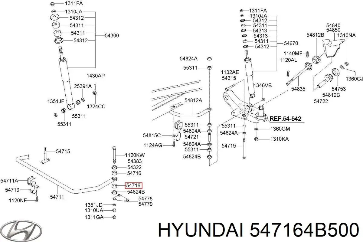  547164B500 Hyundai/Kia