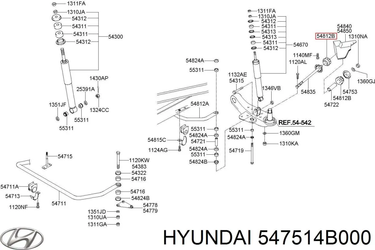  547514B000 Hyundai/Kia