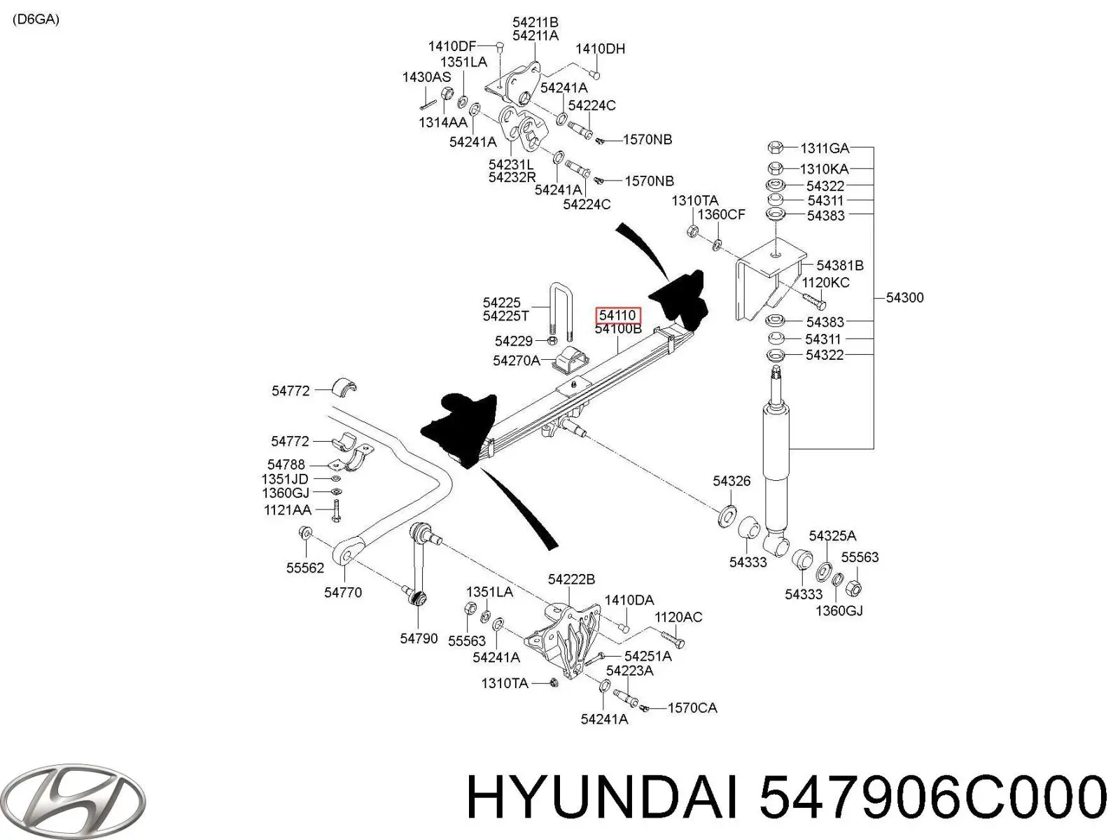 Купить 547906C000 Hyundai/Kia 
