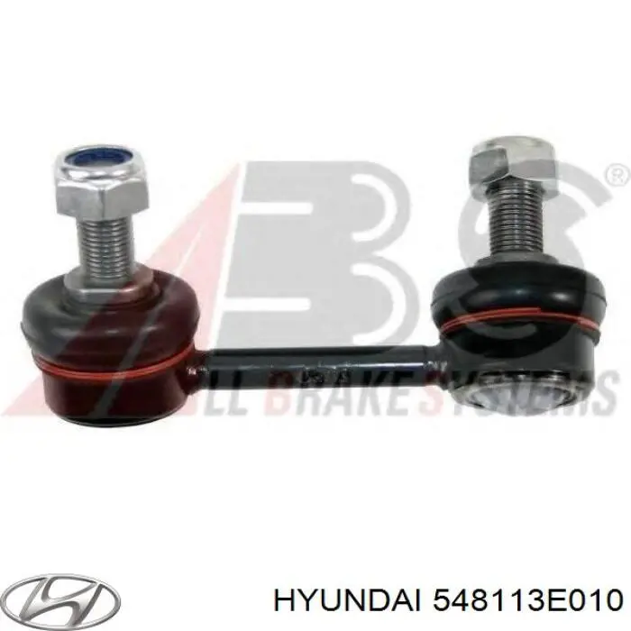 Стойка стабилизатора, переднего, левая Hyundai/Kia 548113E010