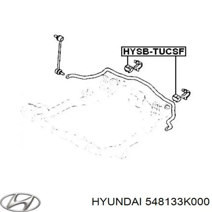 Втулка переднего стабилизатора Hyundai/Kia 548133K000 цена, от 3.80 USD