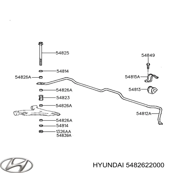 Купить 5482622000 Hyundai/Kia Втулка стойки переднего стабилизатора