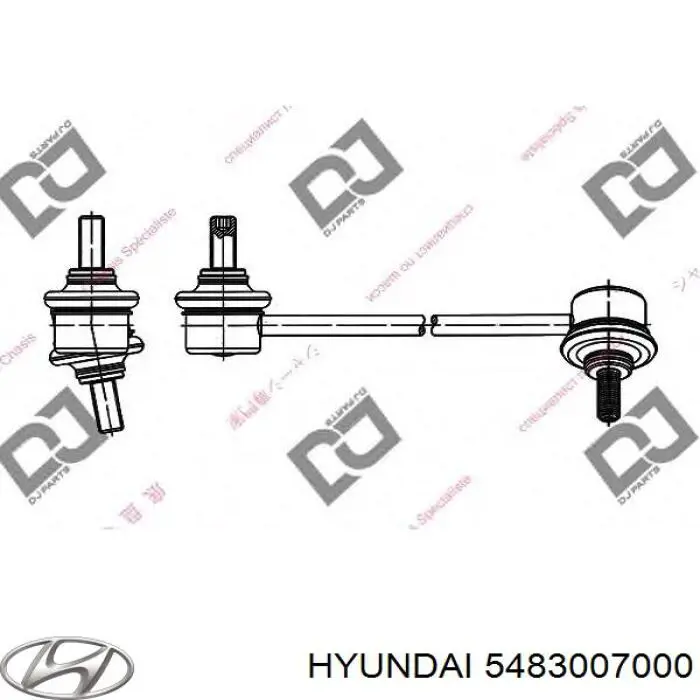 Линк стабилизатора, переднего, левый Hyundai/Kia 5483007000 цена, от 9.04 USD