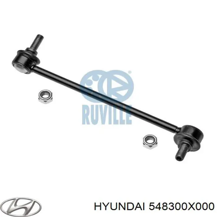 Стойка стабилизатора, переднего, левая Hyundai/Kia 548300X000