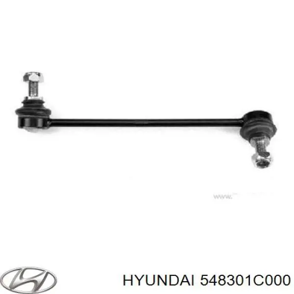 Стойка стабилизатора, переднего, левая Hyundai/Kia 548301C000
