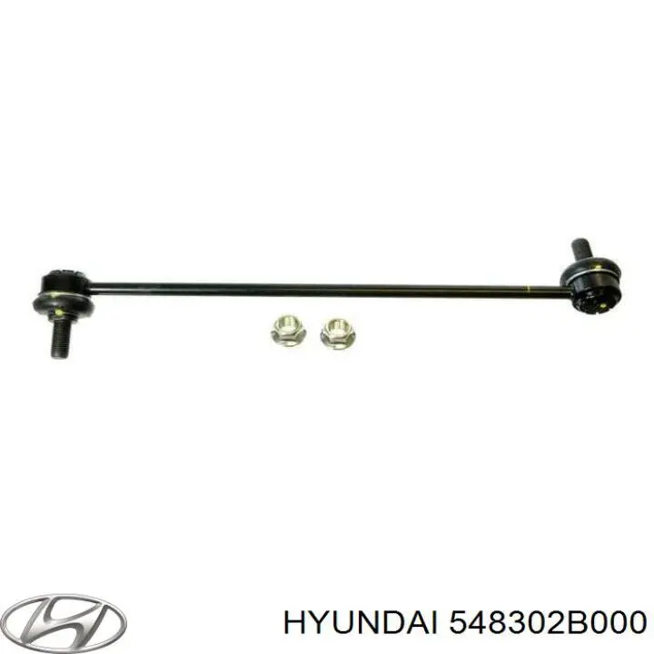 Стойка стабилизатора, переднего, левая Hyundai/Kia 548302B000