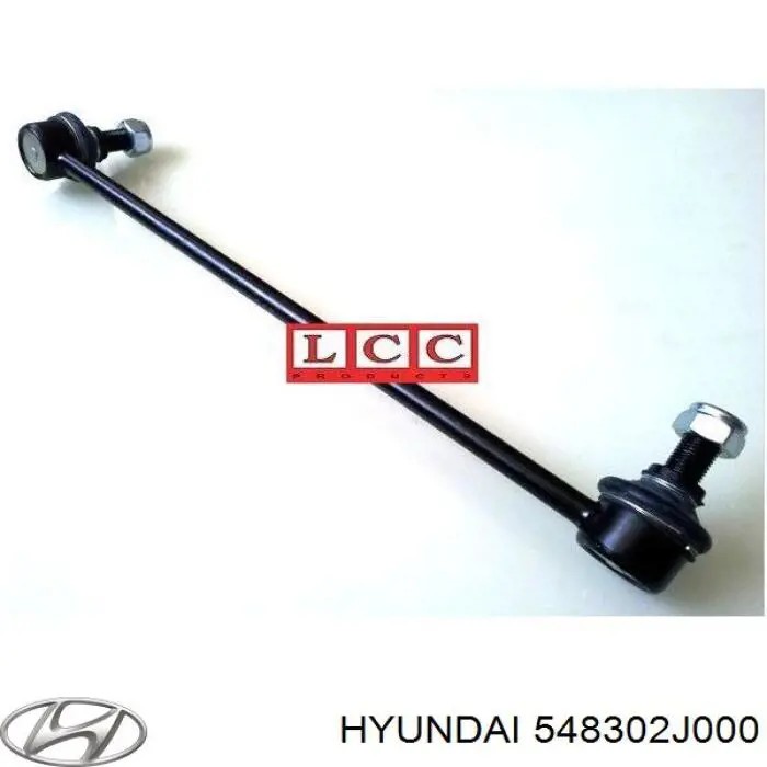 Стойка стабилизатора переднего левая Hyundai/Kia 548302J000
