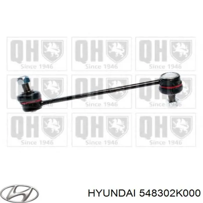 Стойка стабилизатора, переднего, левая Hyundai/Kia 548302K000