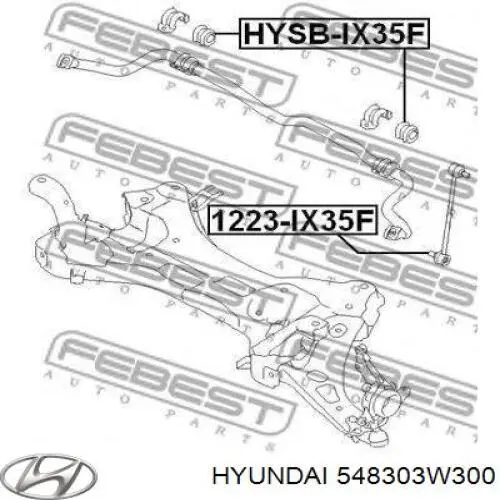 Стойки стабилизатора Hyundai/Kia 548303W300