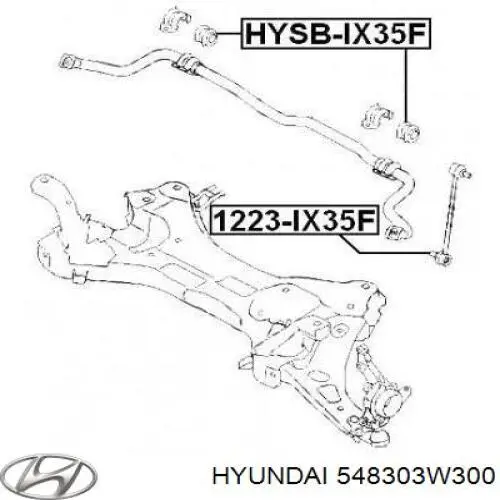Стойка переднего стабилизатора 548303W300 Hyundai/Kia